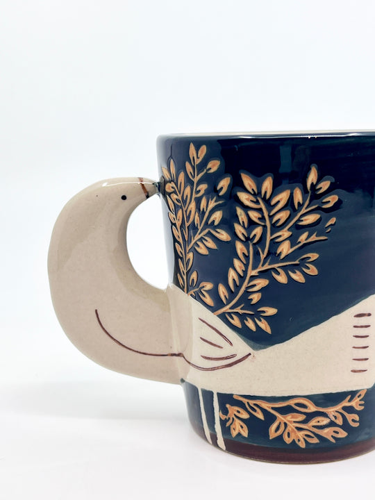 Tasse oiseau bleue L