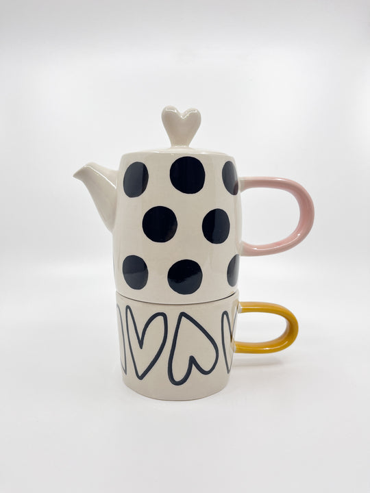 Théière + tasse CG