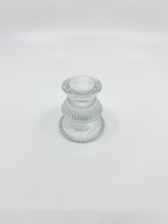Bougeoir en verre Bloom