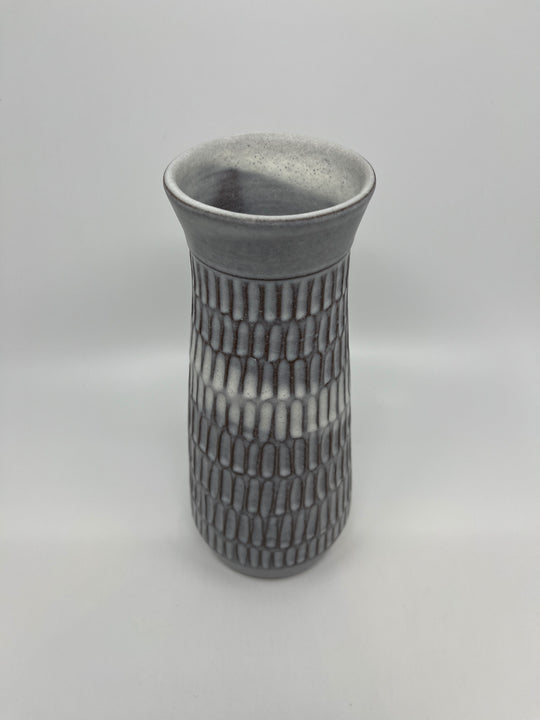 Vase gris à motifs Susan Mackie