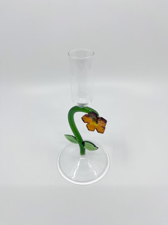 Bougeoir en verre Fleur Bloom