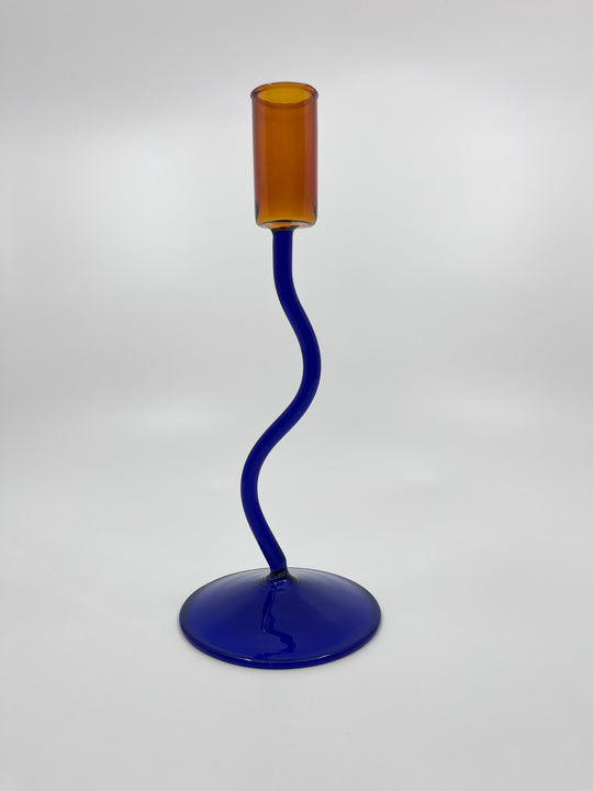 Bougeoir en verre Ada
