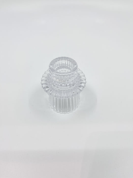 Bougeoir en verre Bloom