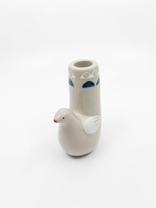 Bougeoir Oiseau de paradis blanc