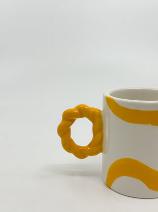 Tasse à café Que Rico jaune - Les Fleurs Sauvages - tasse
