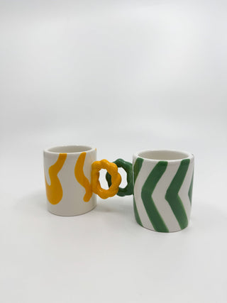 Tasse à café Que Rico jaune - Les Fleurs Sauvages - tasse