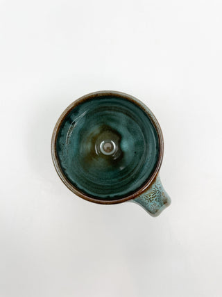 Tasse à café verte - Château de Ratilly - Les Fleurs Sauvages - Tasse