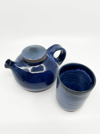 Tasse à thé bleue - Château de Ratilly - Les Fleurs Sauvages - Tasse