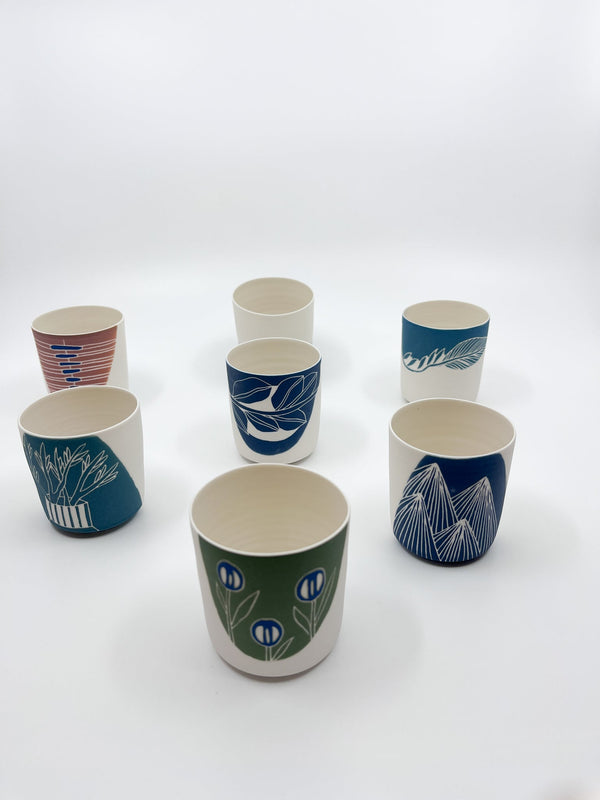 Tasse en porcelaine ENILOP - Les Fleurs Sauvages - tasse