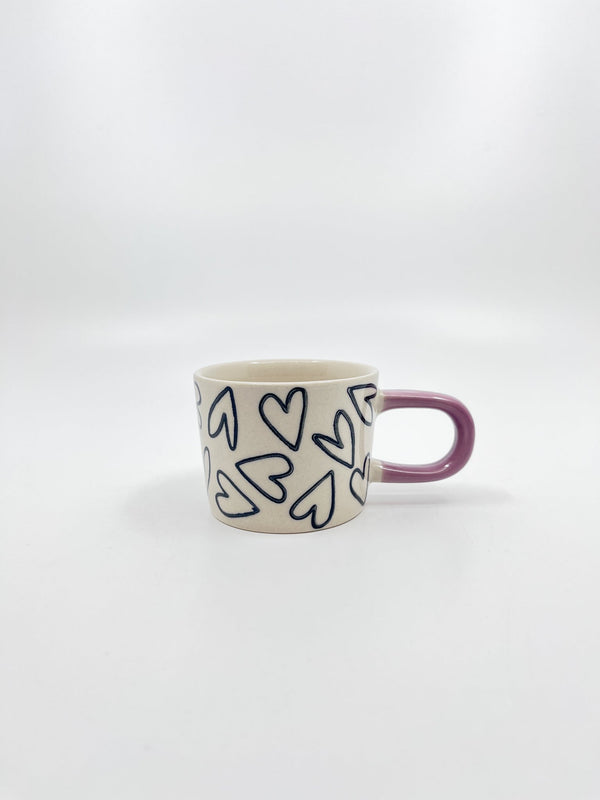 Tasse espresso coeur CG - Les Fleurs Sauvages - tasse