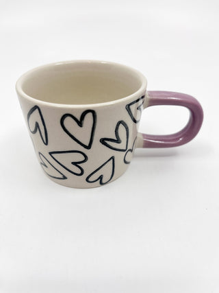 Tasse espresso coeur CG - Les Fleurs Sauvages - tasse