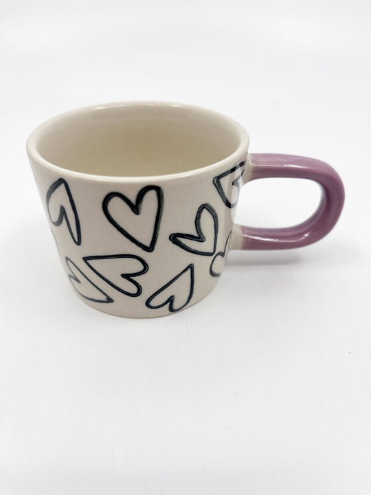 Tasse espresso coeur CG - Les Fleurs Sauvages - tasse