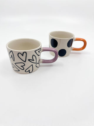Tasse espresso coeur CG - Les Fleurs Sauvages - tasse