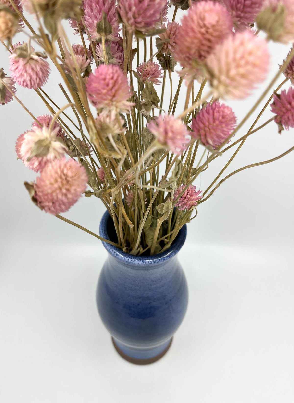 Vase émaillé bleu Ratilly - Les Fleurs Sauvages - vase