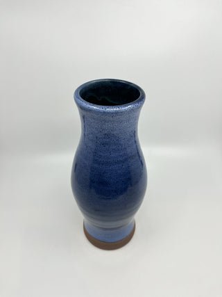 Vase émaillé bleu Ratilly - Les Fleurs Sauvages - vase
