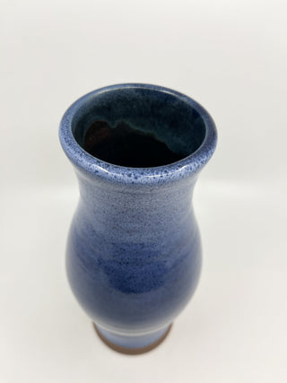 Vase émaillé bleu Ratilly - Les Fleurs Sauvages - vase
