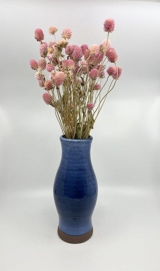 Vase émaillé bleu Ratilly - Les Fleurs Sauvages - vase