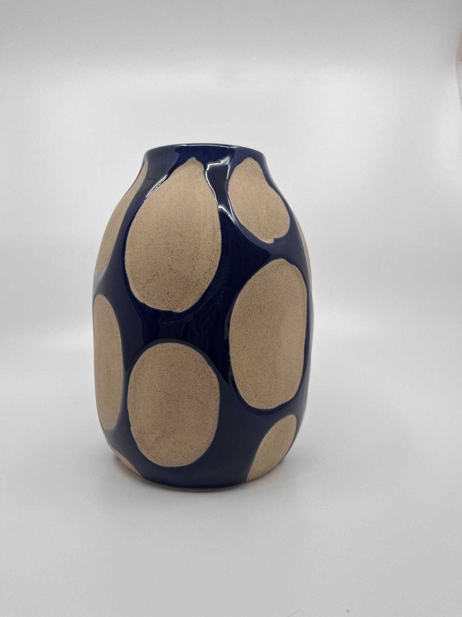 Vase en céramique bleu hauteur 20cm - Les Fleurs Sauvages - vase