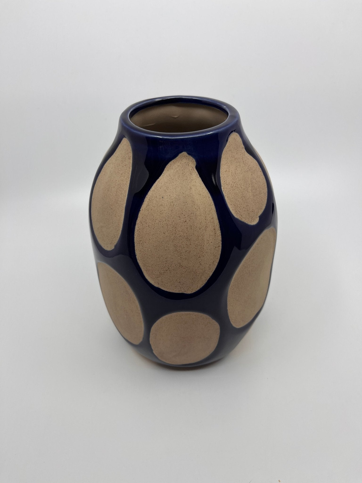 Vase en céramique bleu hauteur 20cm - Les Fleurs Sauvages - vase
