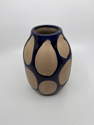 Vase en céramique bleu hauteur 20cm - Les Fleurs Sauvages - vase