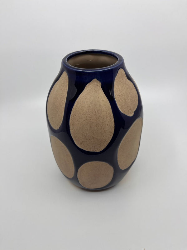 Vase en céramique bleu hauteur 20cm - Les Fleurs Sauvages - vase