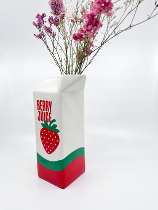 Vase Fluid Jus de fraise - Les Fleurs Sauvages - vase