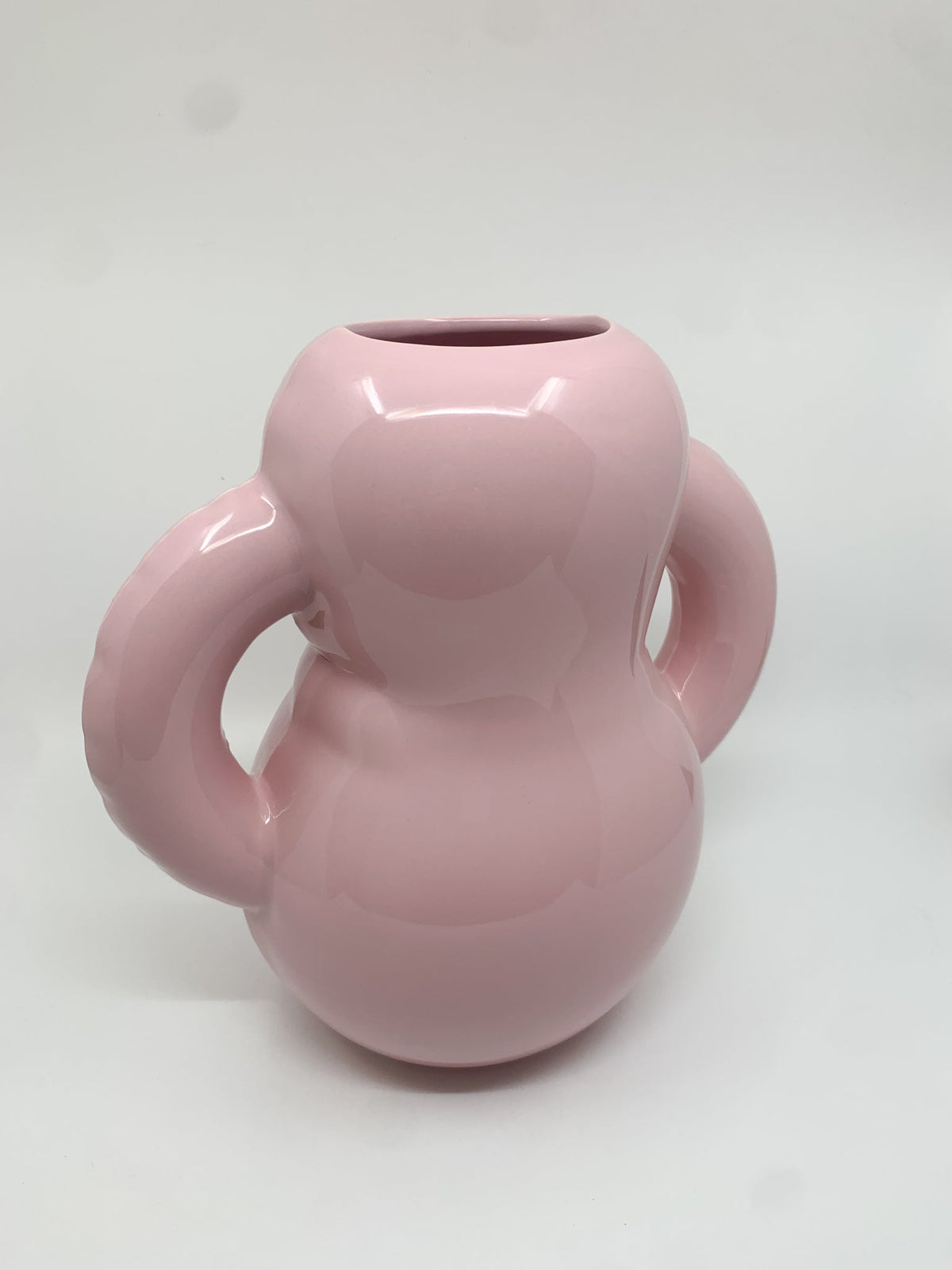 Vase Oscar en céramique couleur rose brillant - Les Fleurs Sauvages - vase