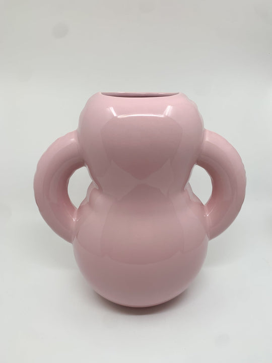 Vase Oscar en céramique couleur rose brillant - Les Fleurs Sauvages - vase