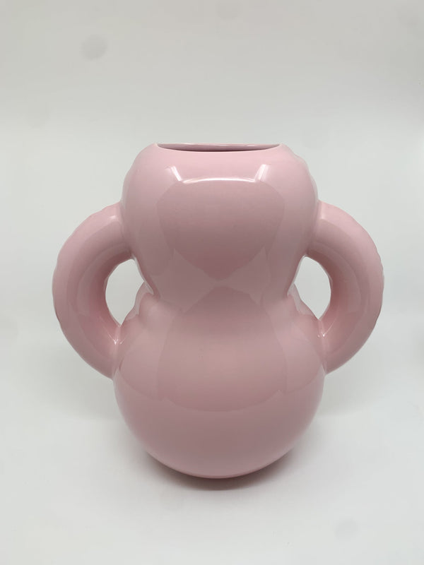 Vase Oscar en céramique couleur rose brillant - Les Fleurs Sauvages - vase