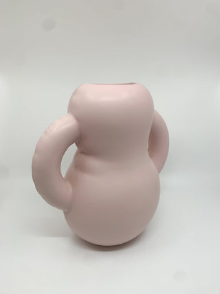 Vase Oscar en céramique couleur rose mat - Les Fleurs Sauvages - vase