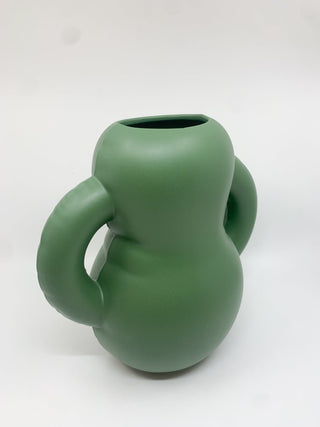 Vase Oscar en céramique couleur vert mat - Les Fleurs Sauvages - vase