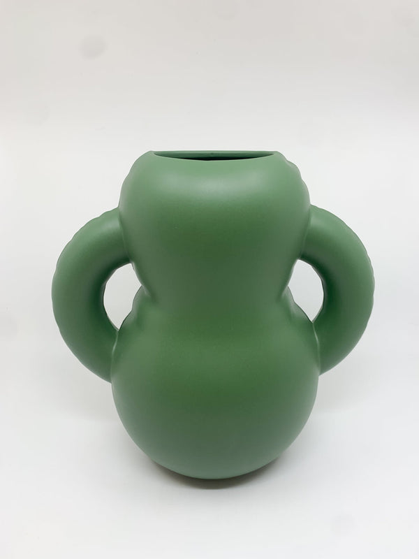 Vase Oscar en céramique couleur vert mat - Les Fleurs Sauvages - vase