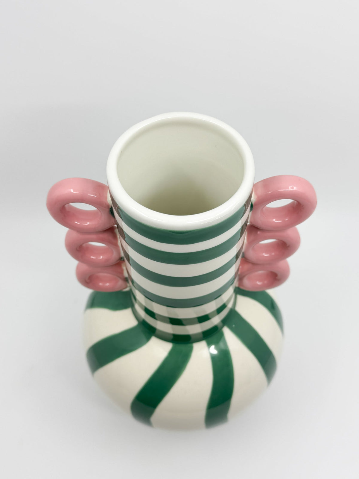 Vase Que Rico - Clarissa vert et rose - Les Fleurs Sauvages - vase