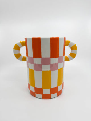 Vase Que Rico - Ricardo orange/jaune/rose - Les Fleurs Sauvages - vase