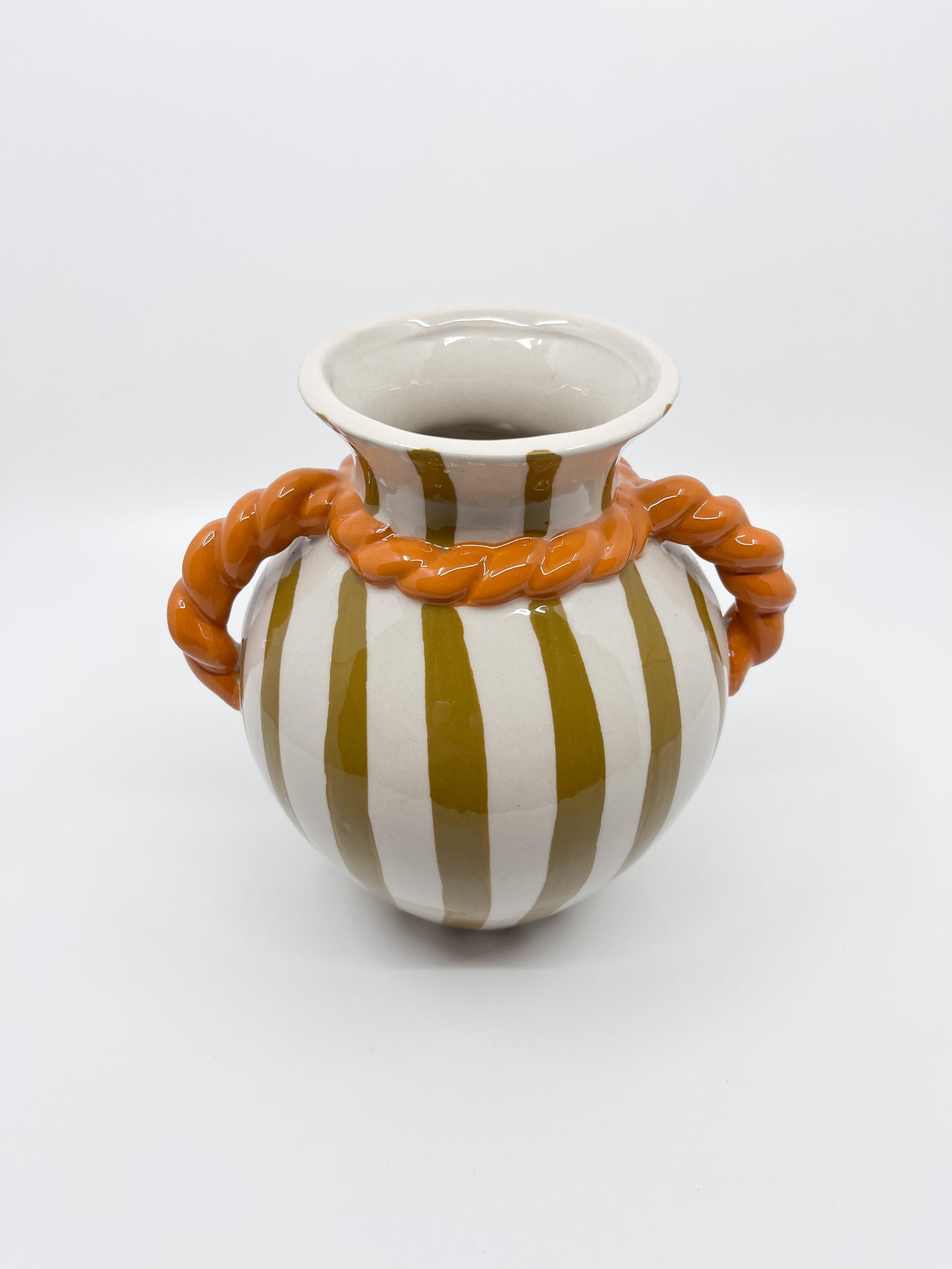 Vase rayures Beige - Les Fleurs Sauvages - vase