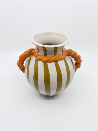 Vase rayures Beige - Les Fleurs Sauvages - vase