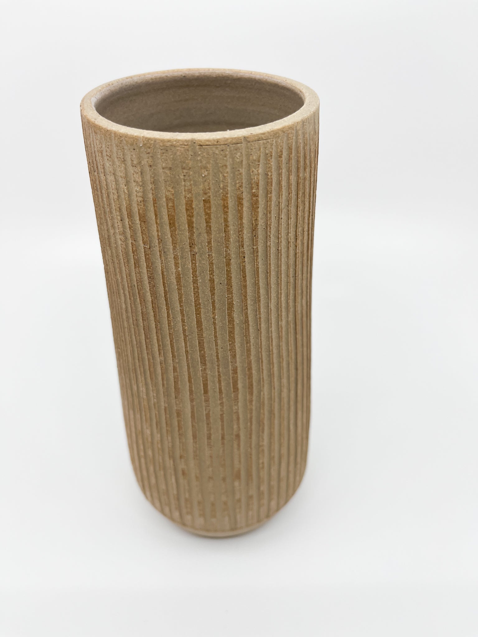 Vase Susan Mackie beige - Les Fleurs Sauvages - vase