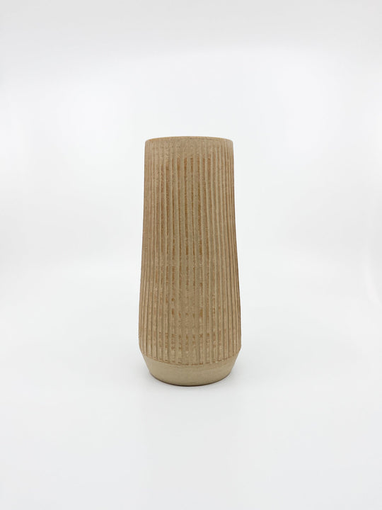 Vase Susan Mackie beige - Les Fleurs Sauvages - vase