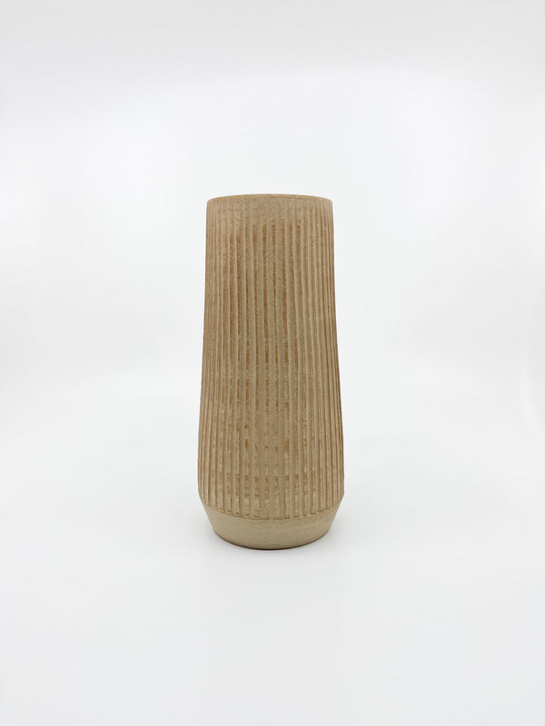 Vase Susan Mackie beige - Les Fleurs Sauvages - vase