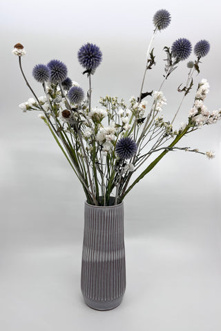 Vase Susan Mackie gris - Les Fleurs Sauvages - vase